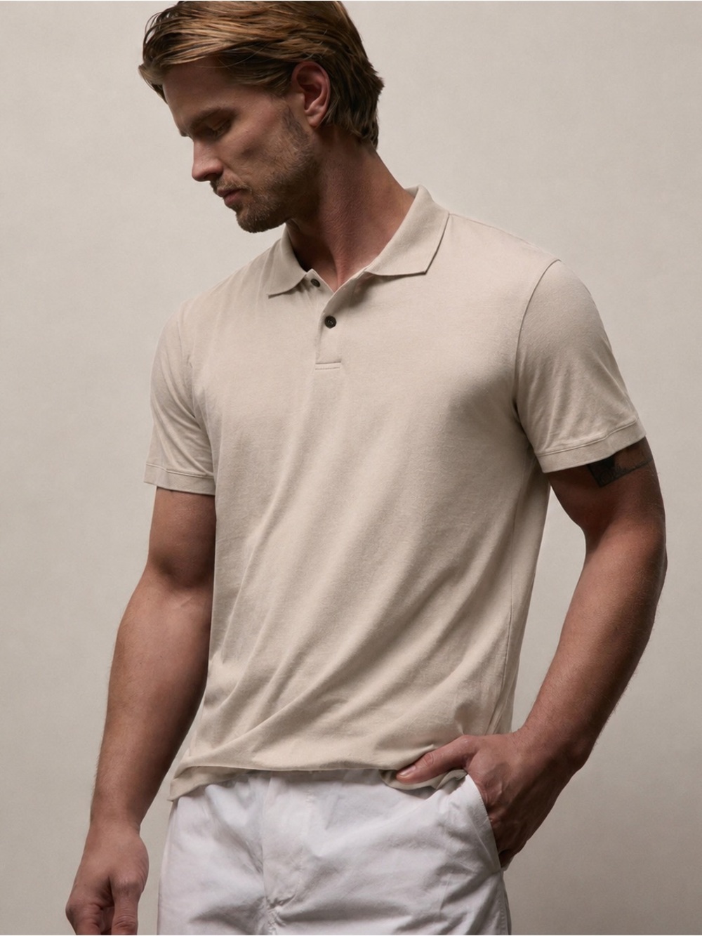 🆕 James Perse Luxe Lotus Jersey Polo